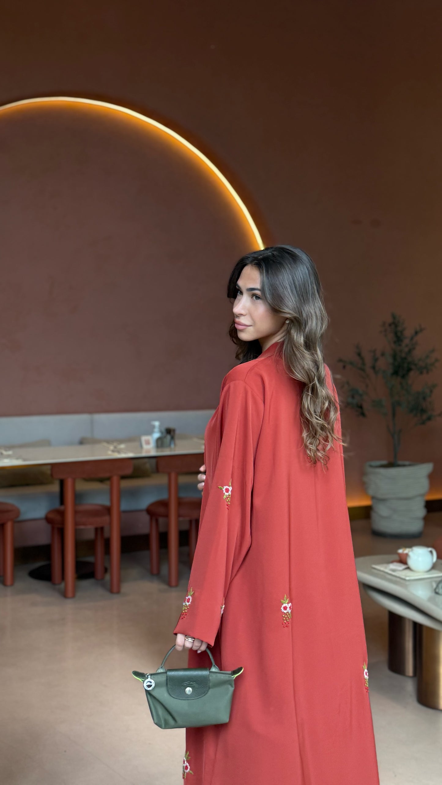 Sunset Overdose - Floral Embroidered Abaya