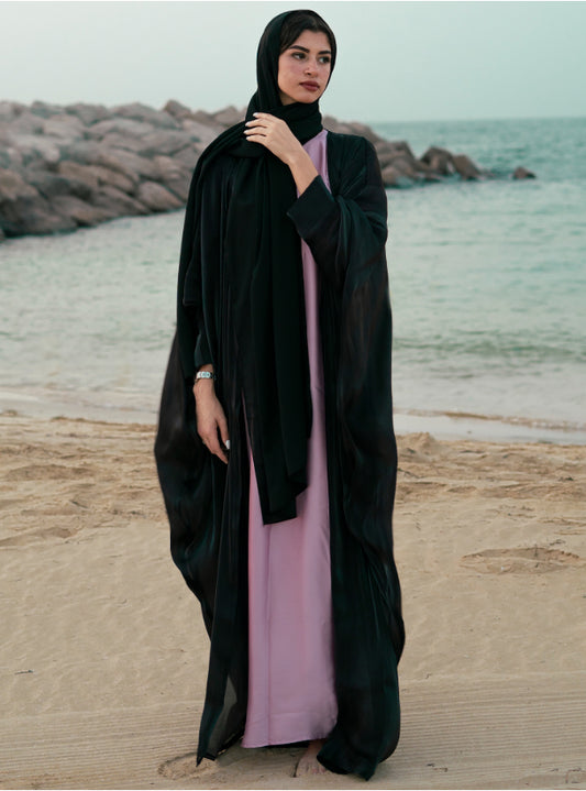 Shimmer Bahraini Abaya - Black