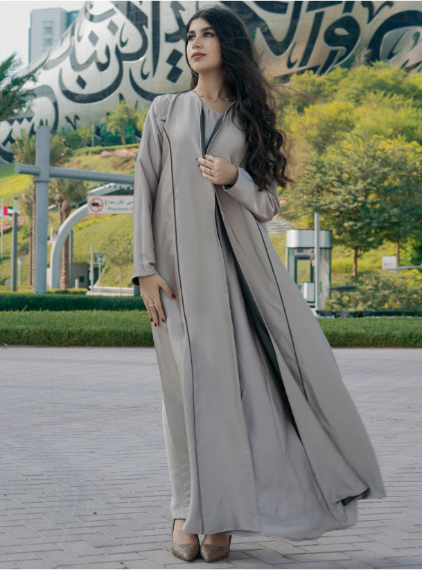 Reversible abaya - green shade