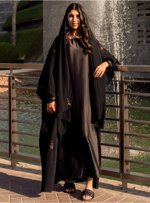 Embellished Bronze Abaya