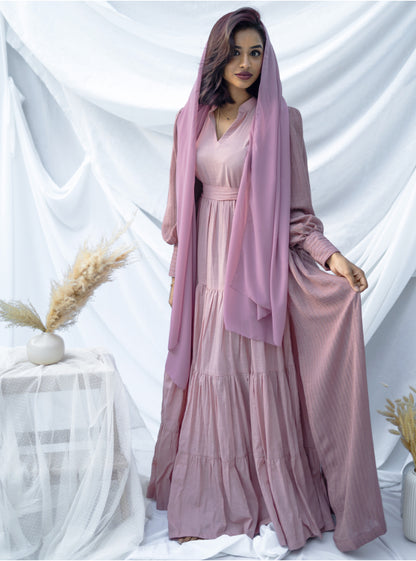 Linen Maxi Set- Dusty Pink