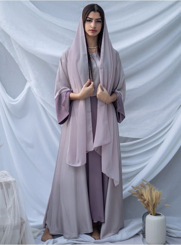 Dual tone abaya