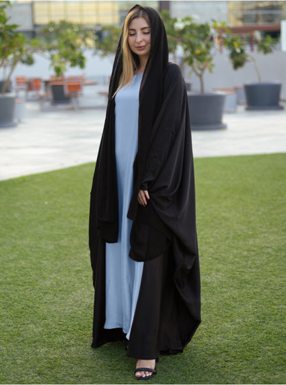 Casual Abaya - blue inner dress