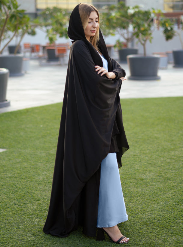 Casual Abaya - blue inner dress