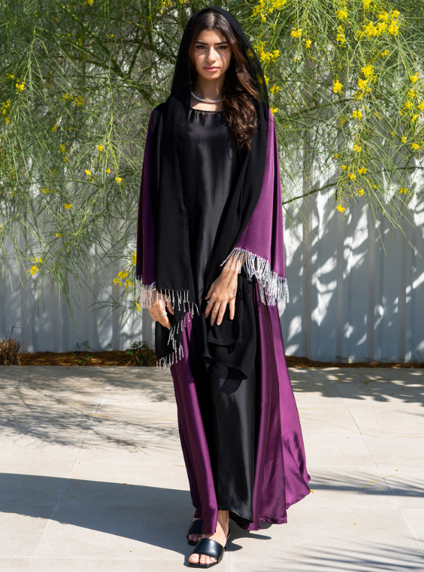 Crystal Abaya - Plum shade