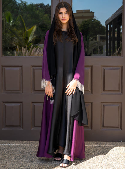 Crystal Abaya - Plum shade