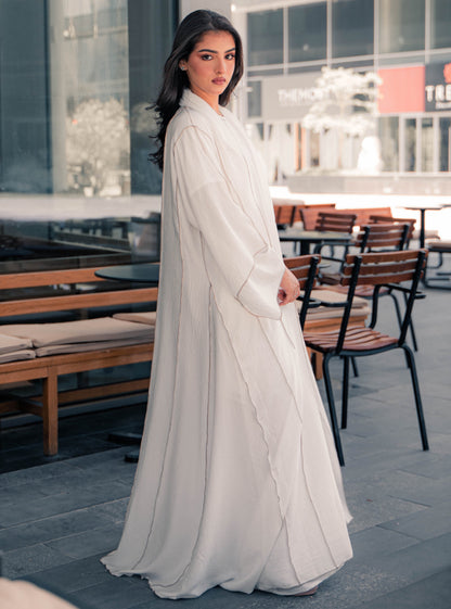 white abaya dress White Abaya