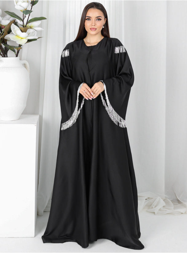 Silver Elegance abaya