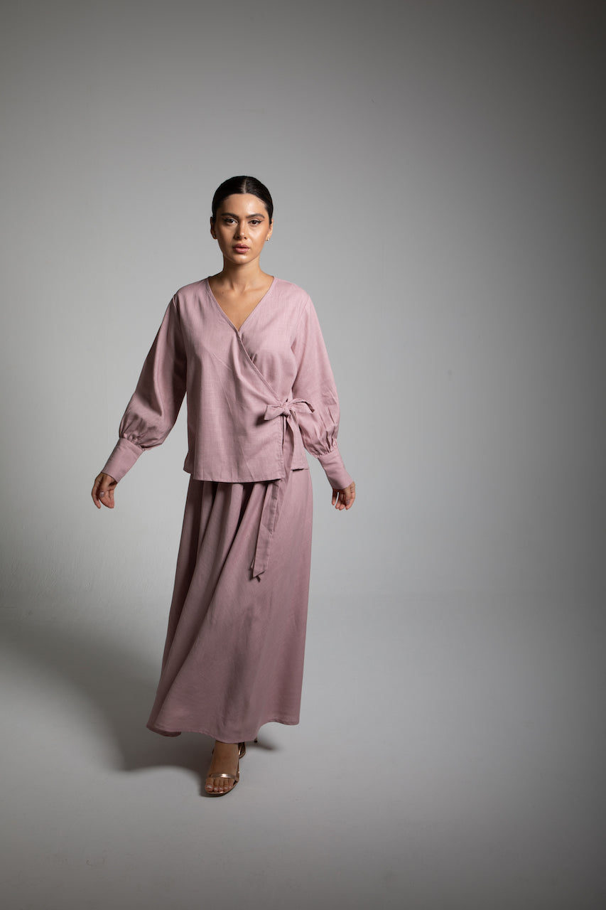 Linen Skirt Set