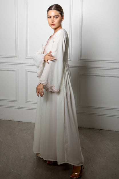 Ivory Abaya Dress