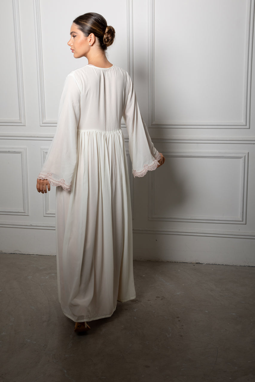 Ivory Abaya Dress