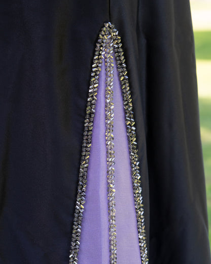 Irina Diamond Abaya - purple organza