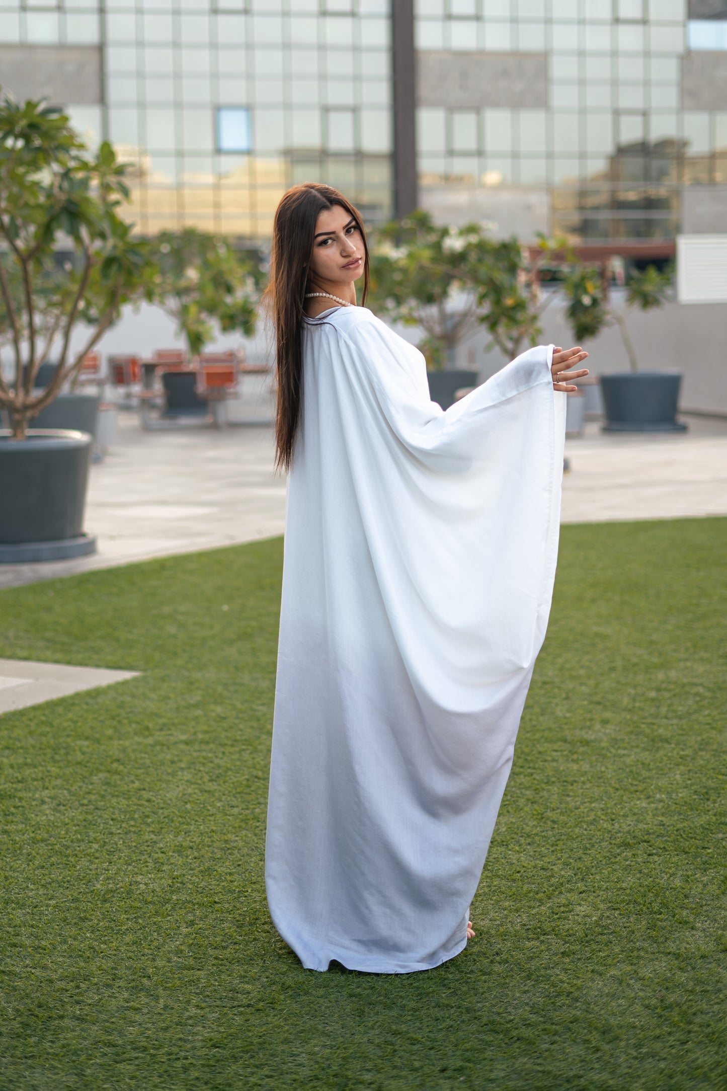 Ombré Linen Abaya