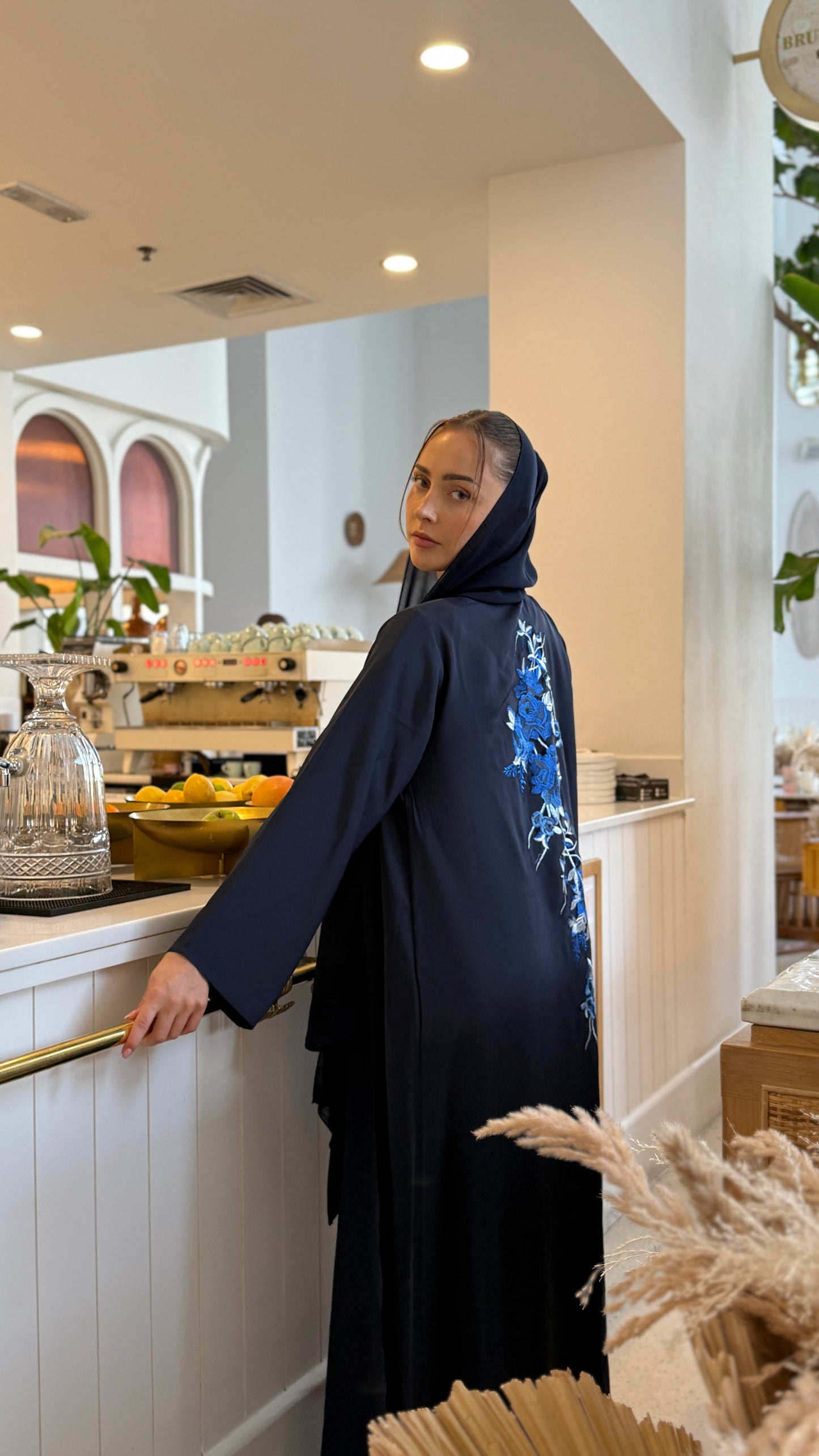 Lacée Abaya Set - Royal Blue
