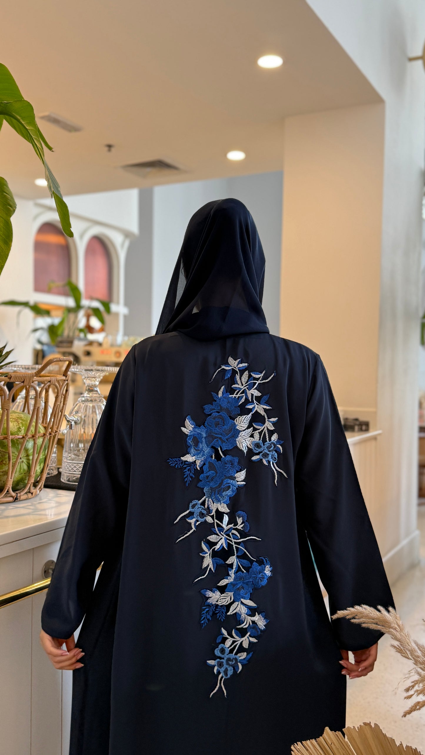 Lacée Abaya Set - Royal Blue