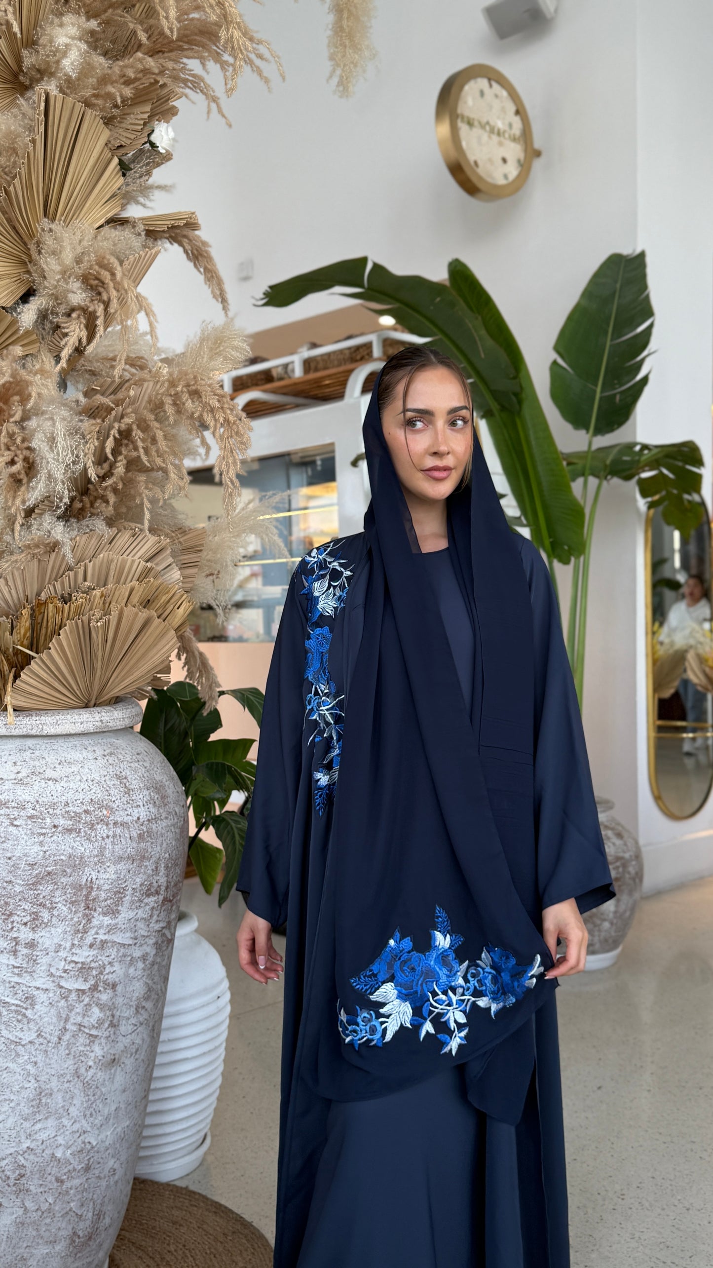 Lacée Abaya Set - Royal Blue