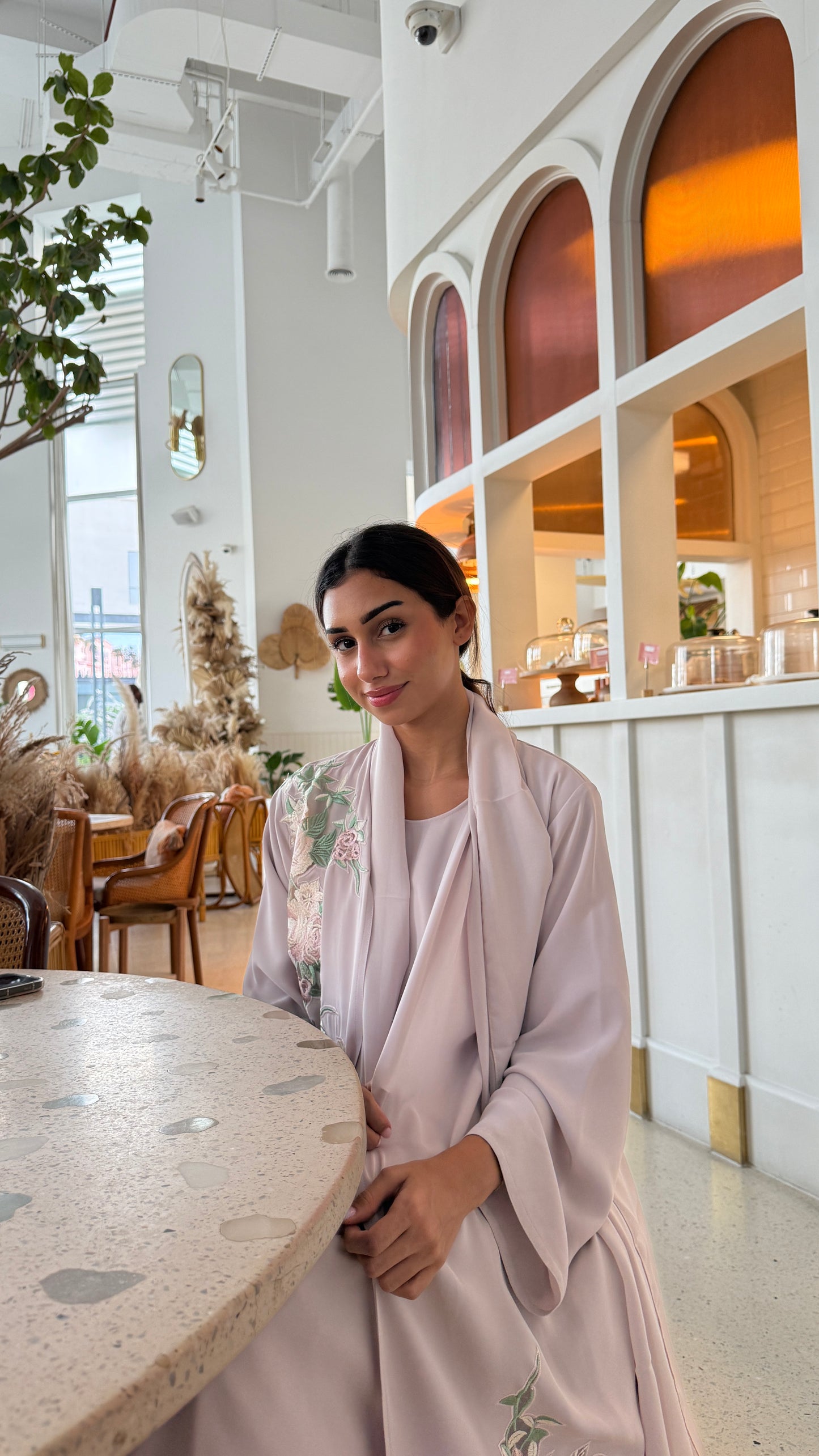 Lacée Abaya Set - Rosè