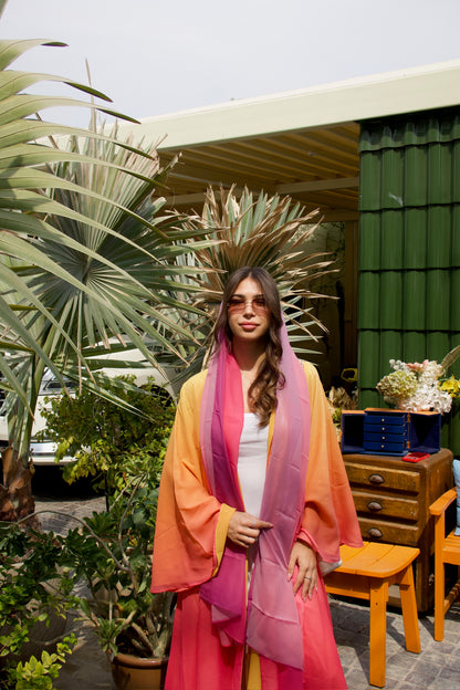 Sunset Ombre Abaya