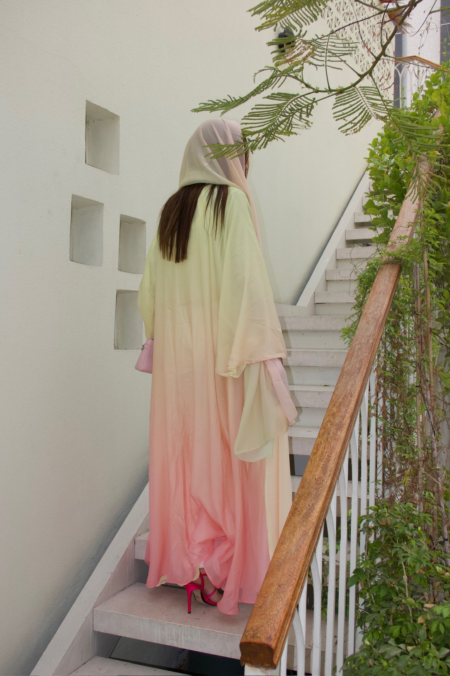 Pastel Ombre Abaya
