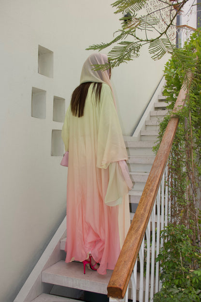 Pastel Ombre Abaya