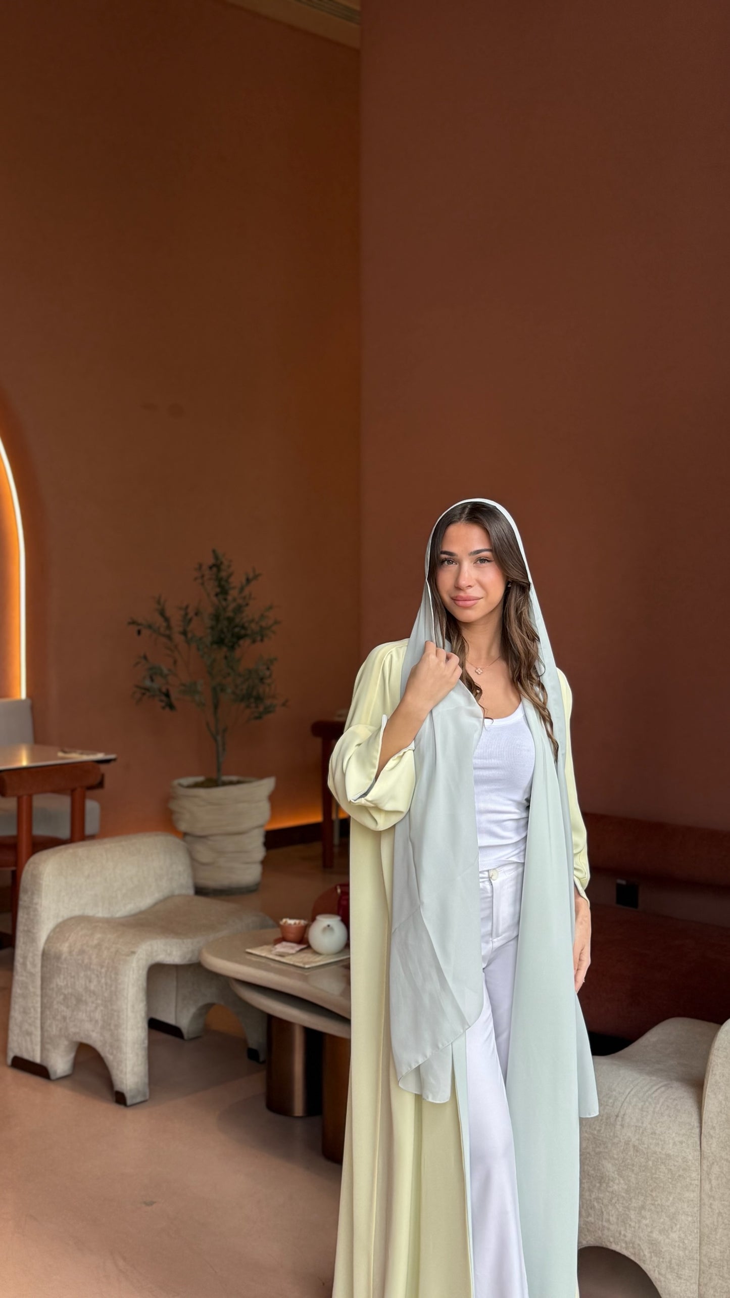 Reversible Abaya – Celeste Mint