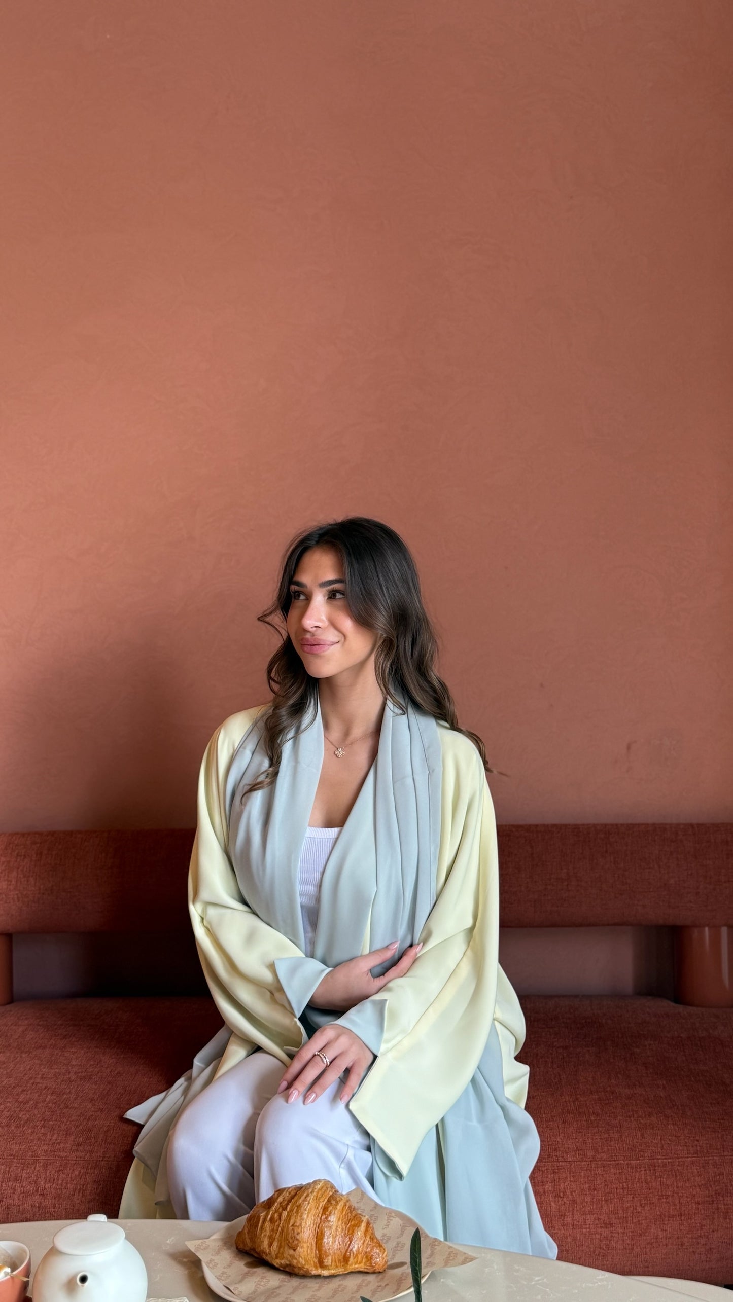 Reversible Abaya – Celeste Mint