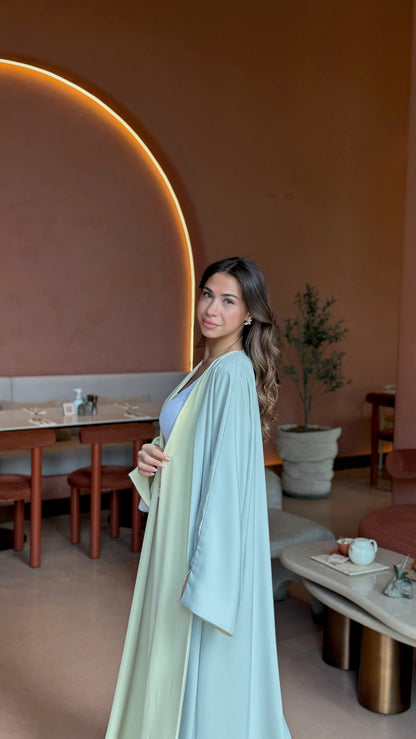 Reversible Abaya – Celeste Mint