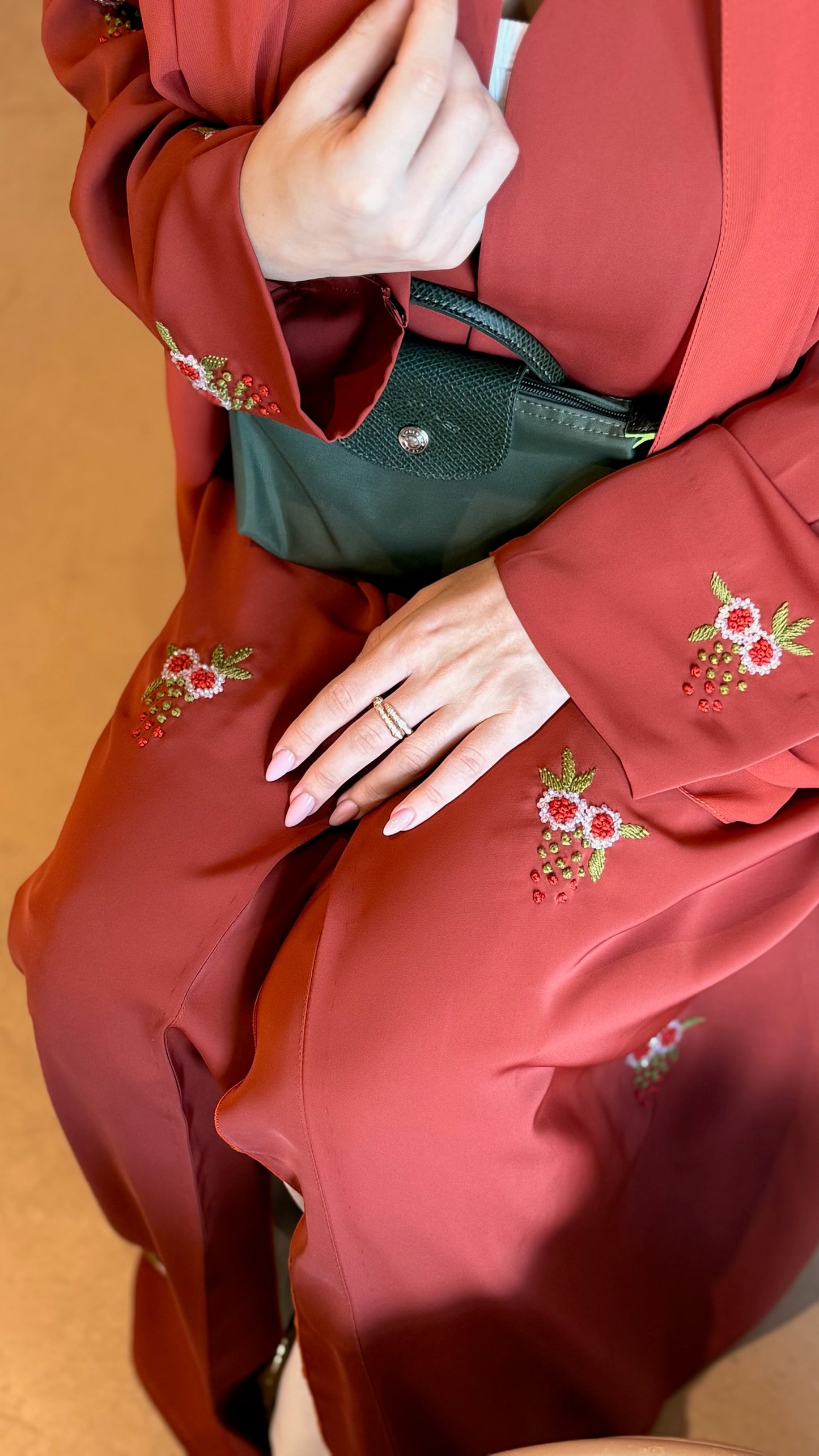 Sunset Overdose - Floral Embroidered Abaya