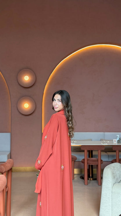 Sunset Overdose - Floral Embroidered Abaya
