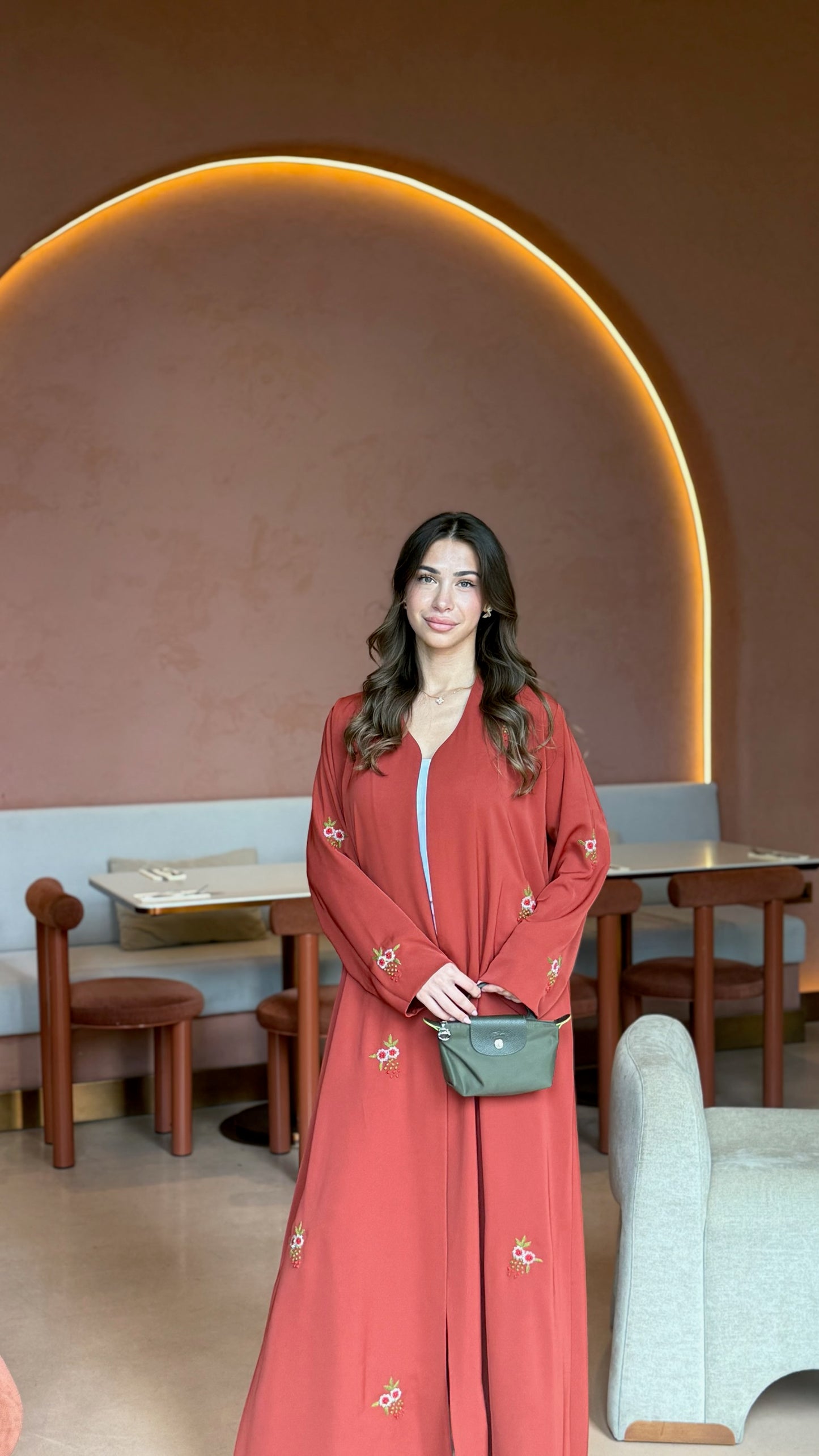 Sunset Overdose - Floral Embroidered Abaya