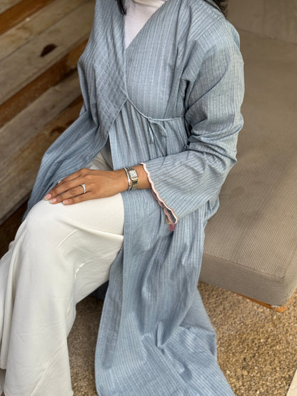 Cottoné Abaya - Sky Blue