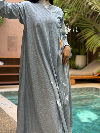 Cottoné Abaya - Sky Blue