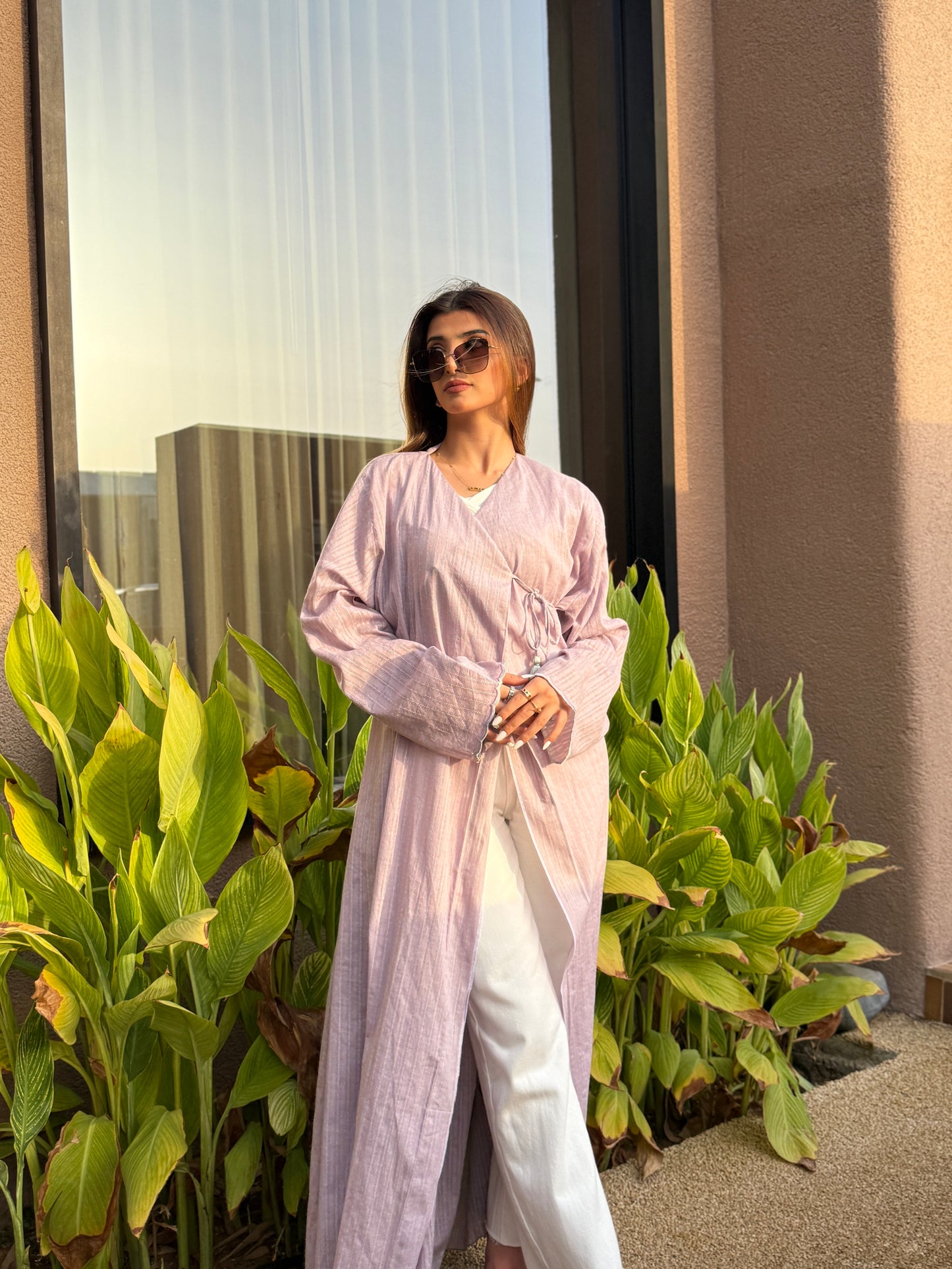 Cottoné Abaya - Lilac Mist
