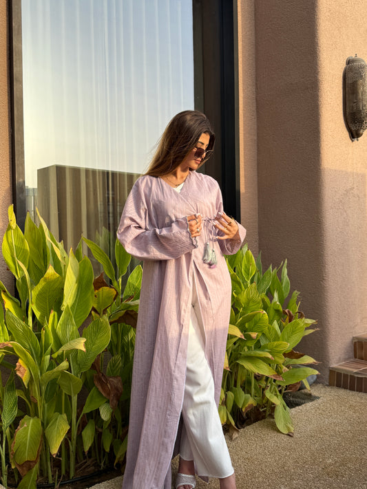 Cottoné Abaya - Lilac Mist
