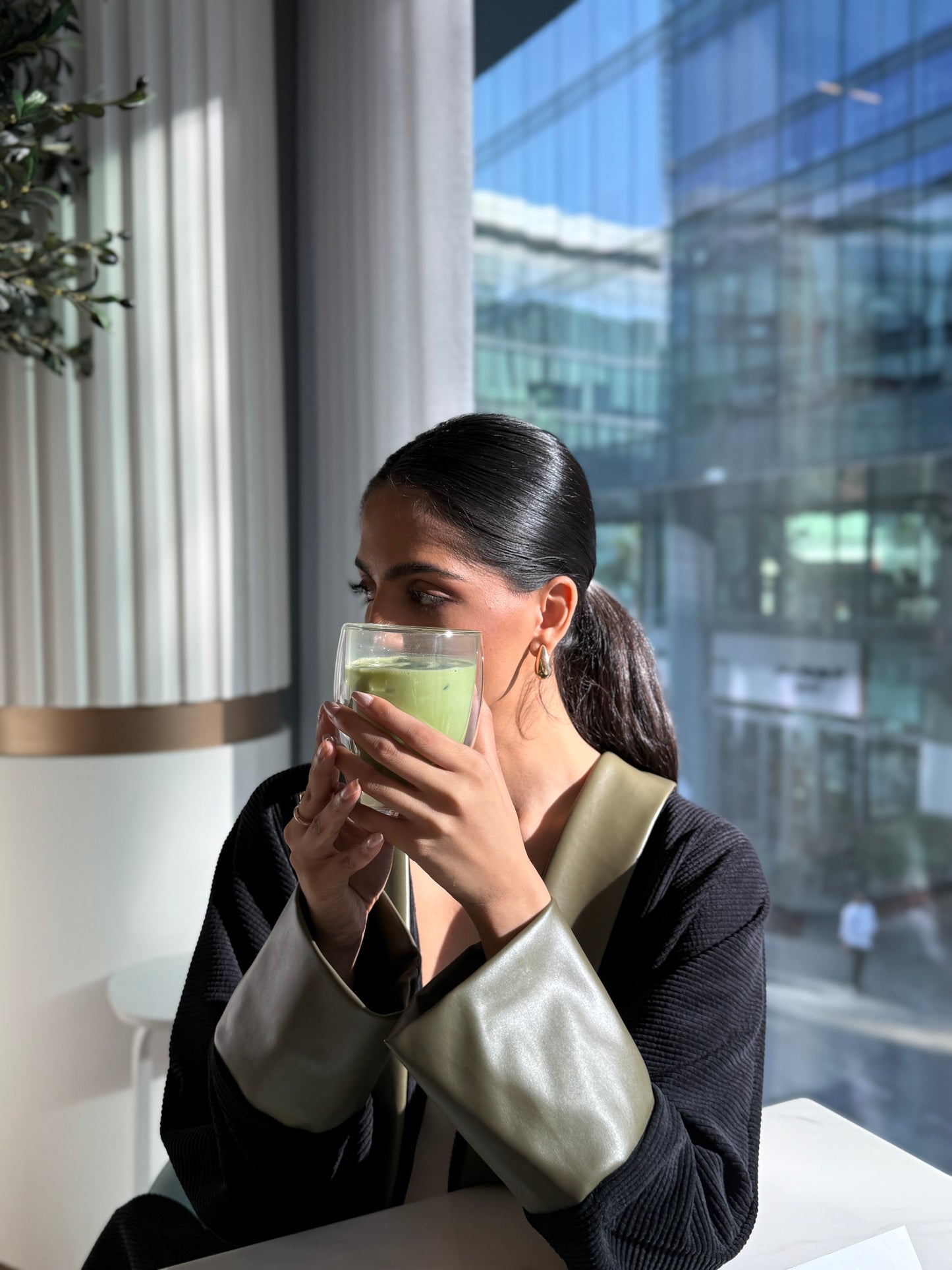 Oversized Ribbed Wool Abaya