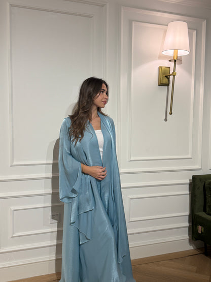Shimmer Abaya - Topaz Blue