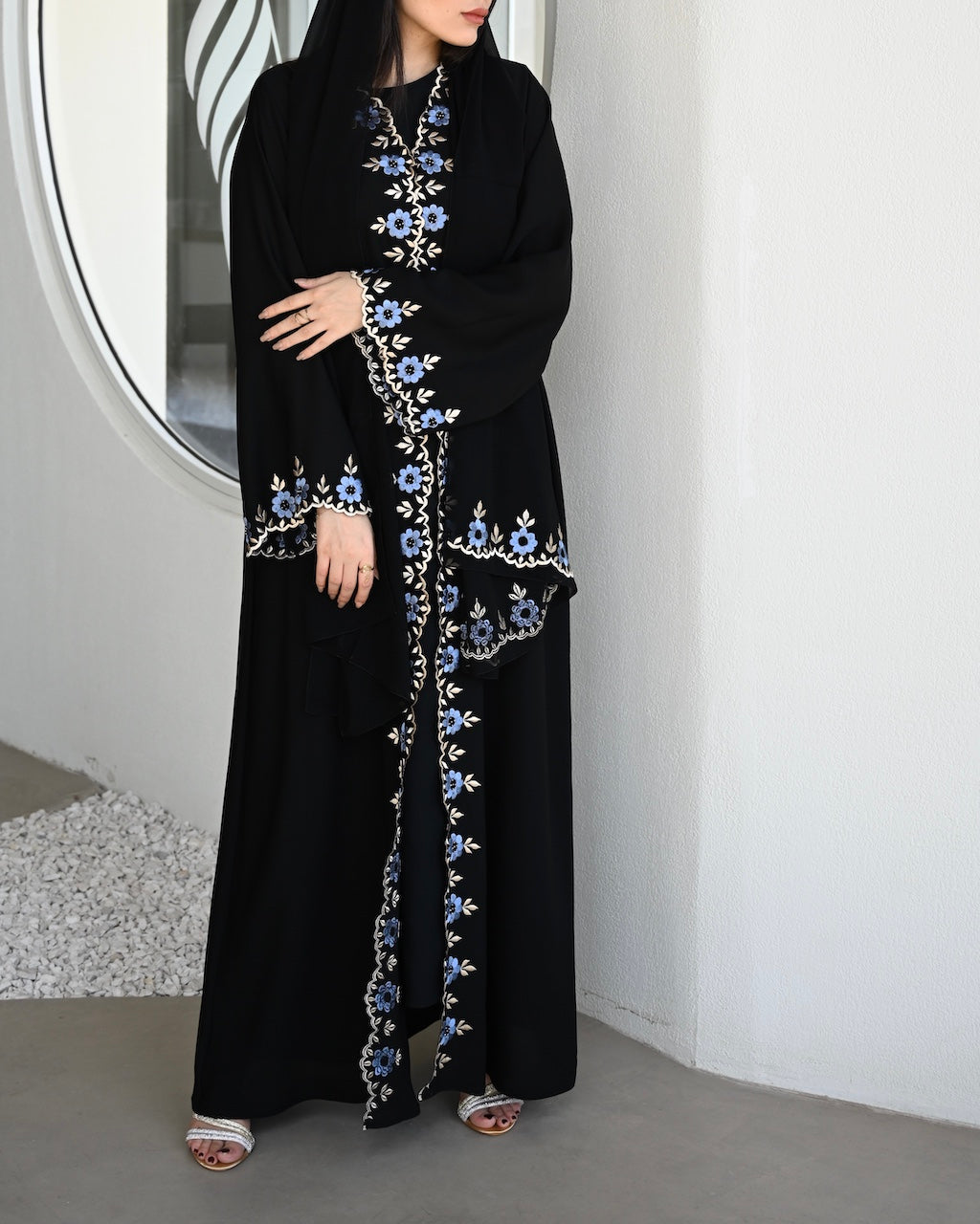 Sapphire Petal Abaya