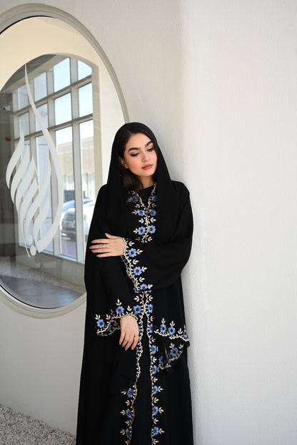 Sapphire Petal Abaya