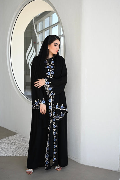 Sapphire Petal Abaya